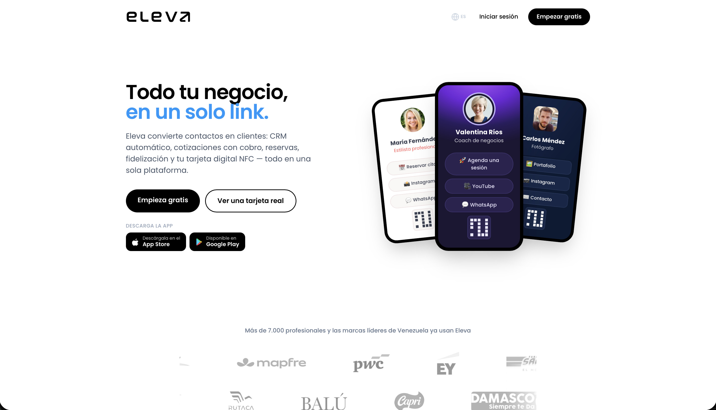 ElevaCards – Digital Business Cards Platform